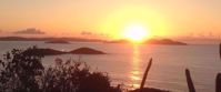 Picture of Adventures in the Caribbean: St. John Caribbean sunset over the ocean