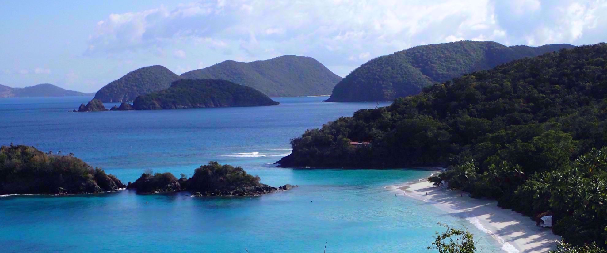 Picture of Adventures in the Caribbean: St. John Landscape view of beautiful caribbean coastline