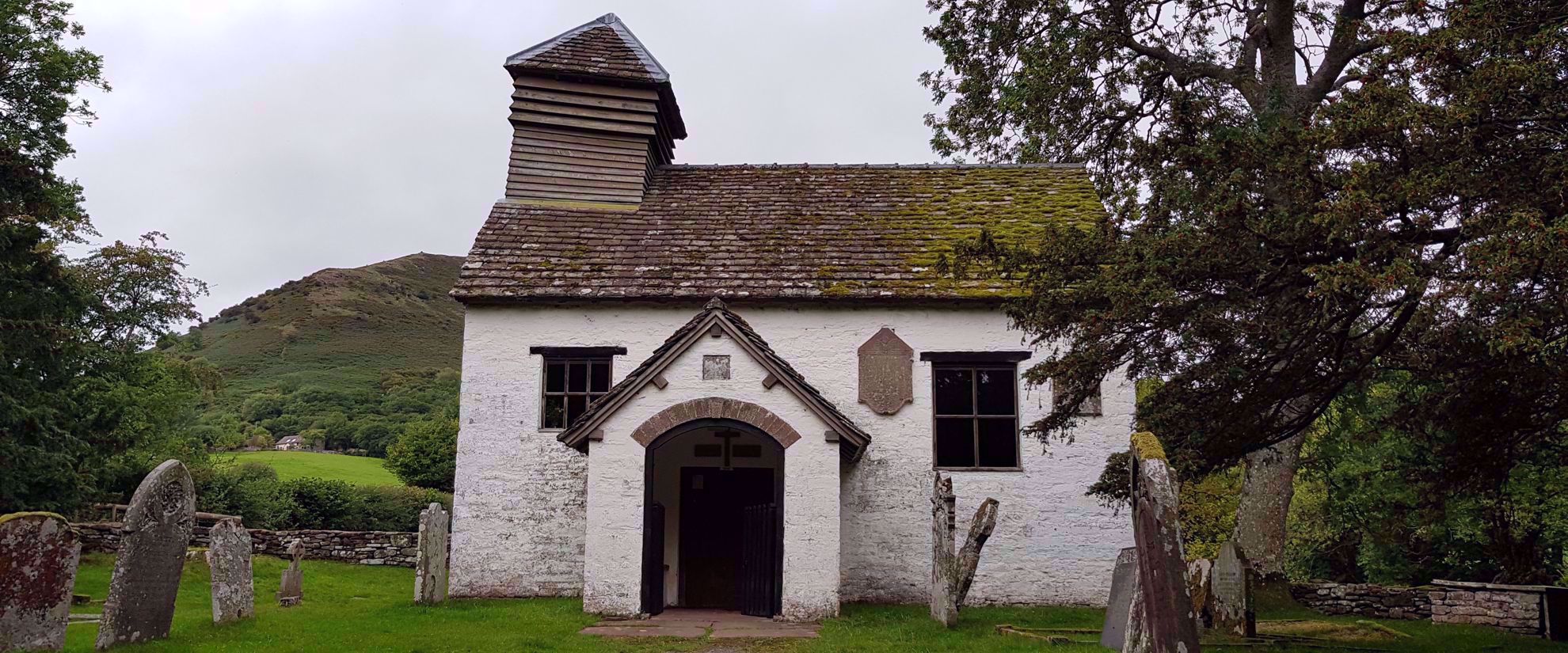Picture of Hiking Wales old church cemetery building whales