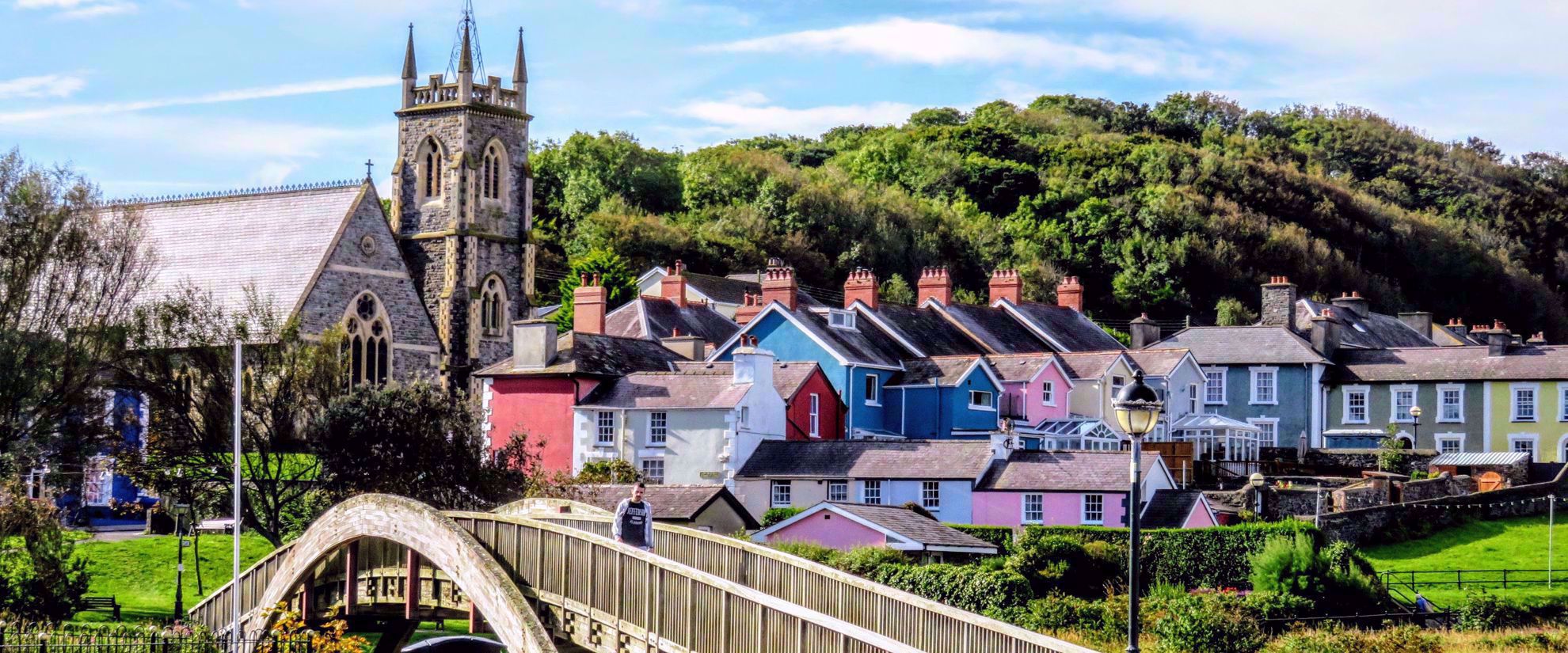 Picture of Hiking Wales beautiful colors and architecture in whales