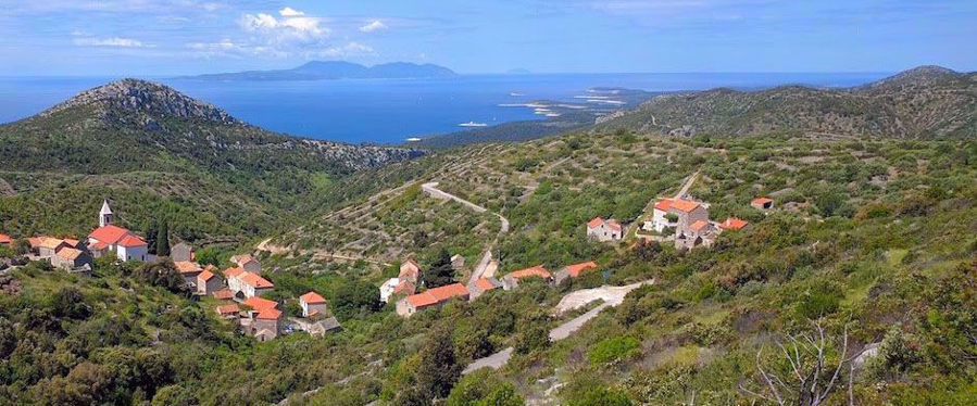 landscape of croatian coastline