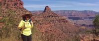 Picture of Sedona and the Grand Canyon women smiling red rock in grand canyon