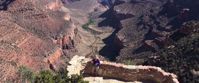 Picture of Sedona and the Grand Canyon woman smiling with views of grand canyon