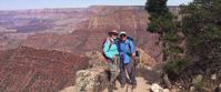 Picture of Sedona and the Grand Canyon women pose for photo during hike through grand canyon