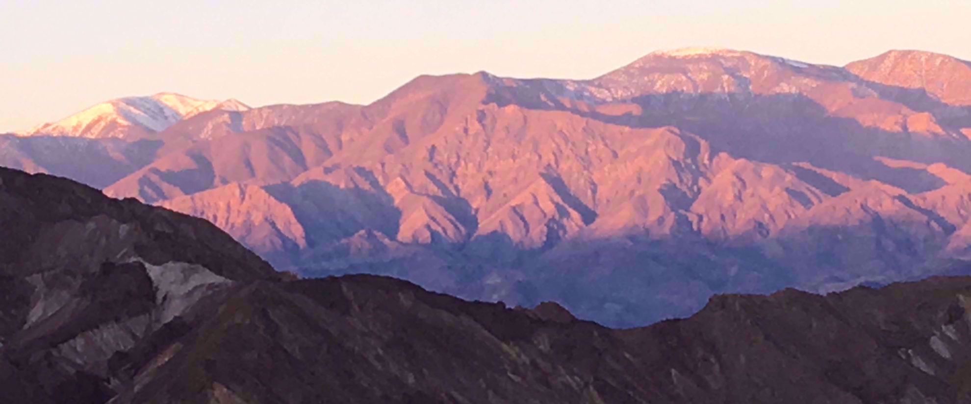 Picture of Desert Oasis Adventure: From Death Valley to Joshua Tree sunset on mountains in death valley national park