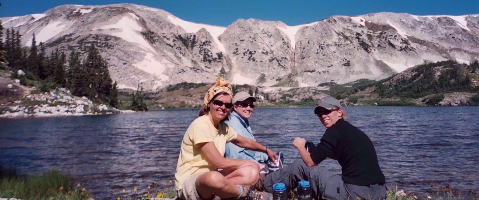 women backpackers Picture of Alpine Hiking in the Snowy Range