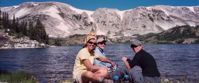 women backpackers Picture of Alpine Hiking in the Snowy Range