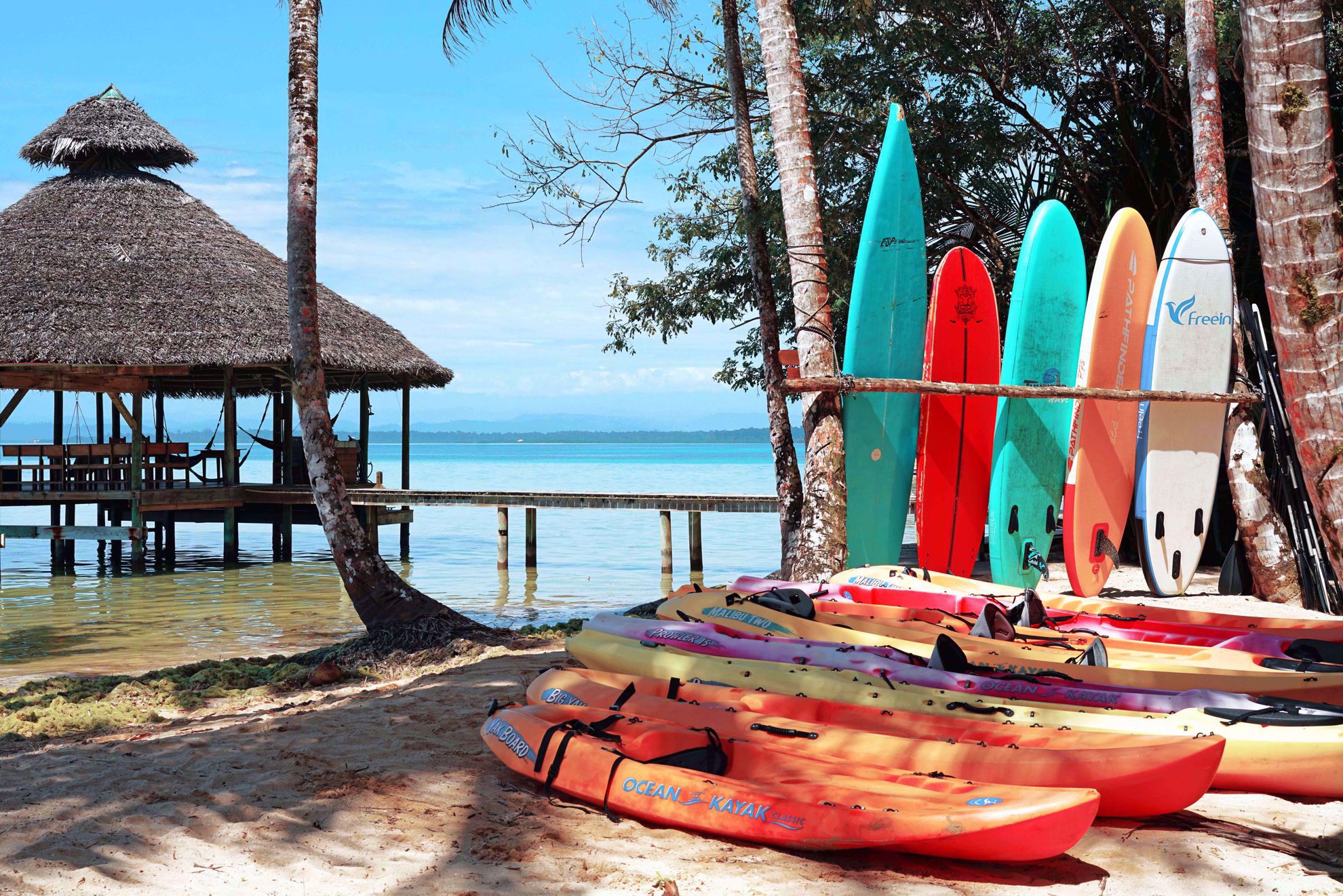 Kayaks at Casa Cayuco