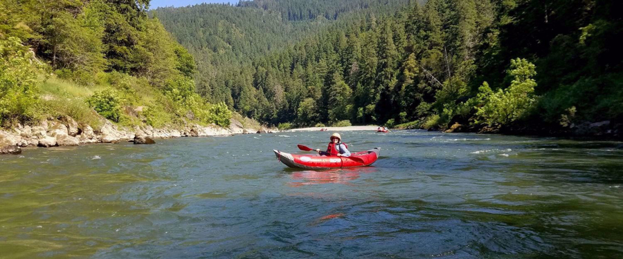 single inflatable kayak rogue river oregon 
