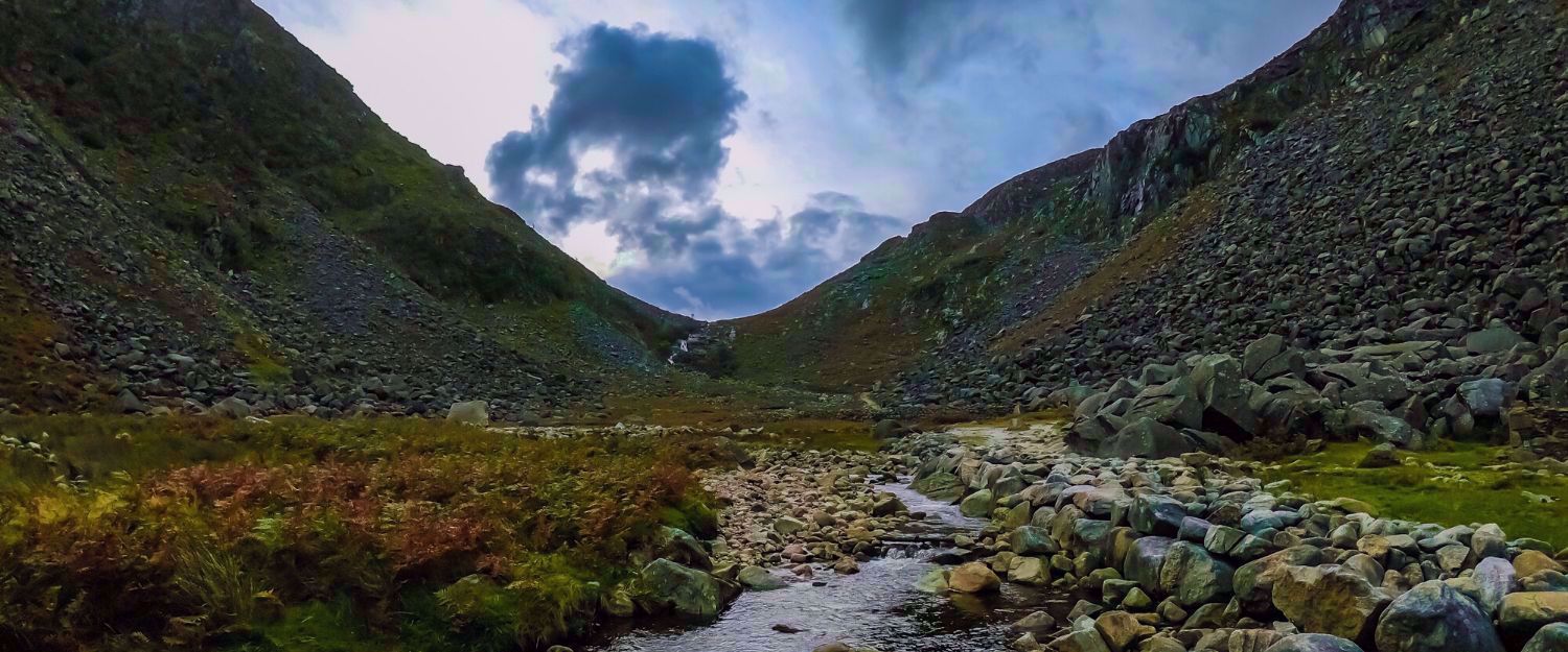 Irish landscape of Glendalough, County Wicklow, by Hamed Alayoub